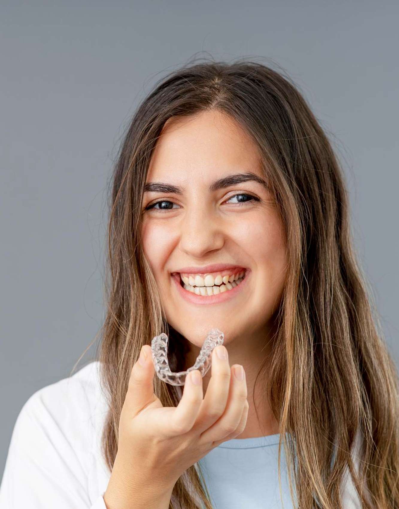 Invisalign clear plastic aligners
